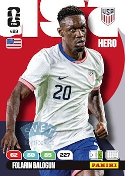 Folarin Balogun USA Panini FIFA World Cup 2026 Adrenalyn XL #489